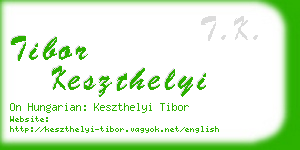 tibor keszthelyi business card